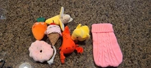 Puppy Chew Sound-Toys Ice-Cream Carrot Interactive Small-Dogs Pawstrip Squeaky-Bone 1pc