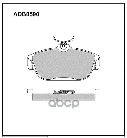 Колодки Тормозные Дисковые | Перед | Volvo S90/V90 2.9 97-98/940 2.0/T/2.3/T/2.4td 90-98 ALLIED NIPPON арт. ADB0590