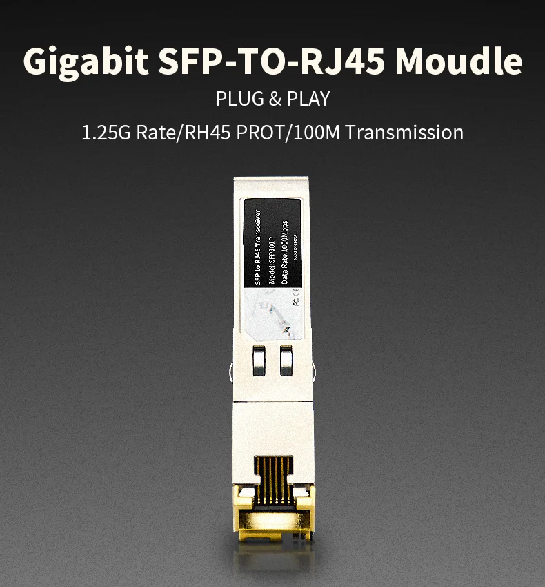 STEAMEMO Gigabit LC SFP Module Single Fiber Optical Transceiver Gigabit Fiber SFP Switch Module 40-120km