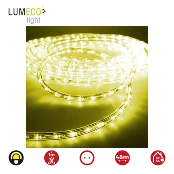 

LED flex tube 2 way fixed 30LEDS/MTS yellow LUMECO 48 meters