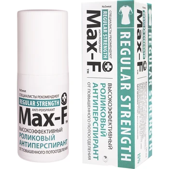

Antiperspirant Max-F NoSweat 15% Regular Strength