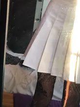 Minifalda blanca y negra para mujer, Falda plisada de cintura alta, a la moda, para chicas dulces y lindas, Cosplay, 2020