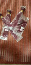 Mechones rojos con cierre, 1B99J color borgoña, cabello humano liso brasileño, 3 mechones con cierre, cabello humano Remy tejido