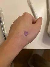Marcador para piel para cirugía, marcador de piel para cejas, tatuaje, marcador de piel, juego de reglas de medición