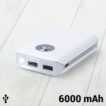 Внешний аккумулятор с двойным USB 6000 mAh 144962
