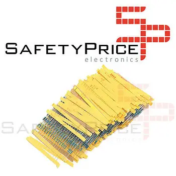 

Lot KIT 600 resistors 1/4W 1% different values ohm Ω resistance Spain