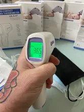 OUTAD-termómetro Digital para la frente, termómetro infrarrojo sin contacto, para medir la temperatura corporal, para bebés y adultos