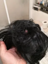 S-noilite-Peluca de cabello sintético para mujer, postizo de encaje suave, moño desordenado, banda elástica para el pelo, 85g