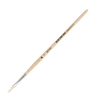 

Brush Bristle flat art materials, short handle No. 4
