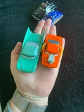 Juguete de coche de la película Cars para niño, juguete de metal infantil, Rayo Mcqueen mater jackon torm Ramirez 1:55, vehículo diecat,