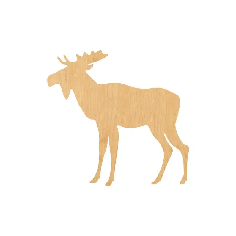 Moose 1 Лазерная резка деревянная форма ремесло поставка-Незавершенный