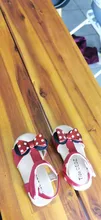 Sandalias de verano para niños y niñas, zapatillas de goma con lazo de Minnie para niñas
