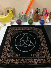 Mantel de cartas de Tarot constelaciones de 50x50cm, tela de terciopelo para adivinación, juegos de mesa, almohadilla para tarjetas de oráculo, runas, suministros de brujería