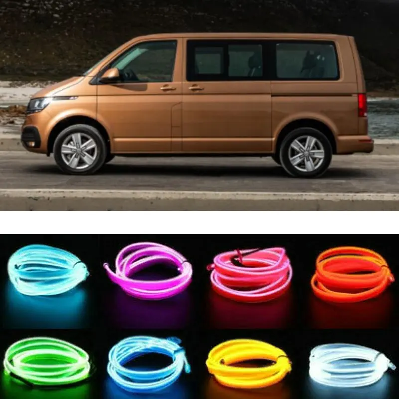 

5m el Atmosphere Lamp Interior Mood Lighting For VW Transporter arteon atlas eurovan gti rabbit