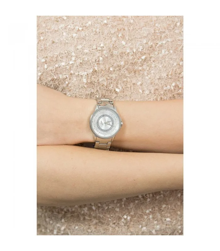 ARMANI обмен банки часы леди женщина только время стали AX4320