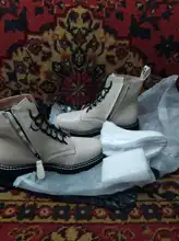 AIYUQI-Botas tobilleras de piel auténtica para mujer, botines gruesos con piel auténtica, de viento británico, para otoño, 2021