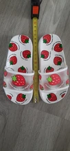 Zapatillas de casa para padres e hijos, frutas, piña y fresa, Peach