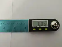 Regla de ángulo transportador Digital, medidor buscador de ángulo de 300mm y 12 pulgadas, 200mm, 8 pulgadas, Inclinómetro de goniómetro de plástico/acero inoxidable 360