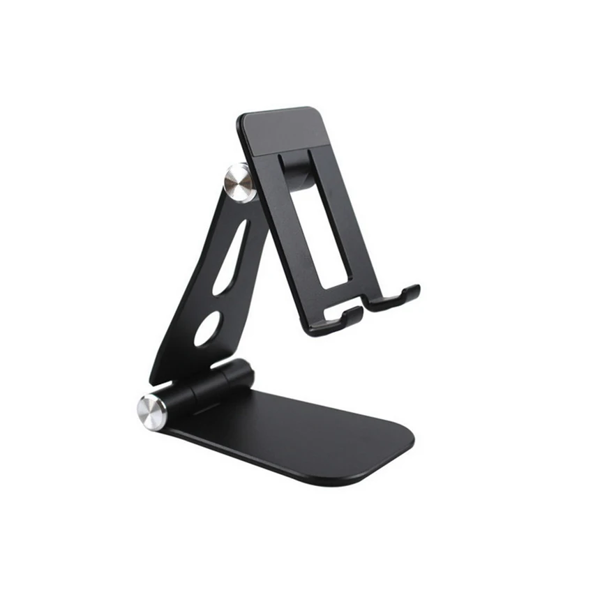 

Folding desktop double turn metal tablet phone holder New aluminum alloy mobile phone display tablet charging stand