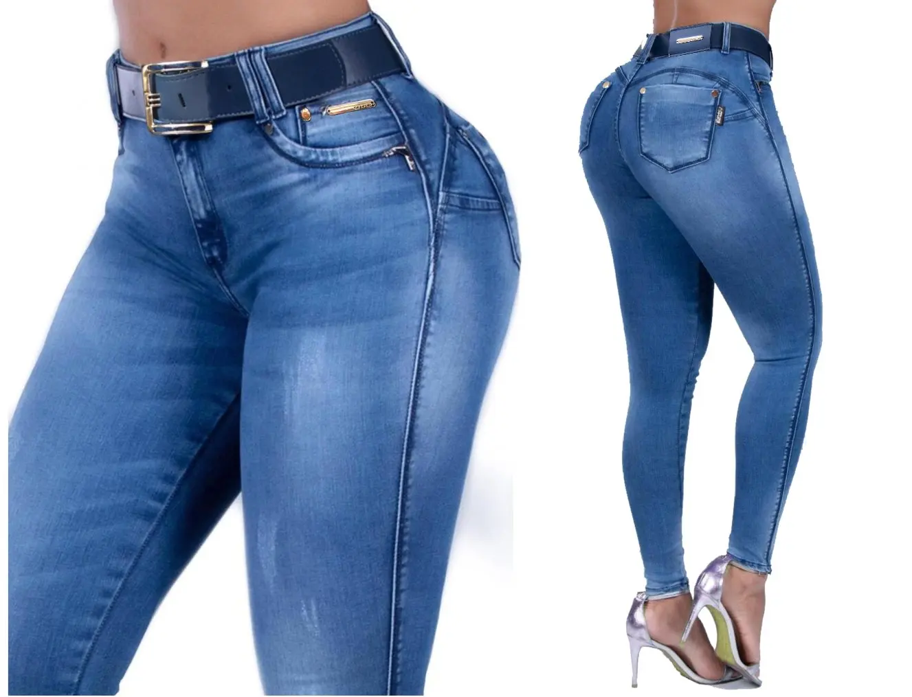 Pants with ycra belt removable Butt - 1