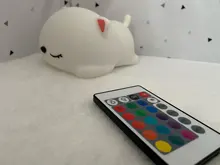 Bedside-Lamp Night-Light Touch-Sensor Remote Bedroom Baby Gift Rechargeable Silicone