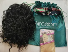 Headband Wig Hair Machine-Made Water-Wave Natural-Color Women Brazilian Black 30inch