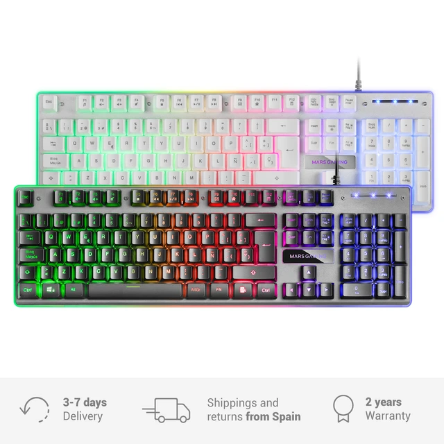 MARS GAMING MK60 MECHANICAL 60% KEYBOARD, BLUE Switch - BLACK