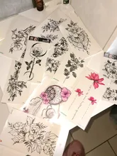 Armband Arm-Sleeves Flower Tattoos Temporary-Tattoo-Sticker Fake-Girl Waterproof Women