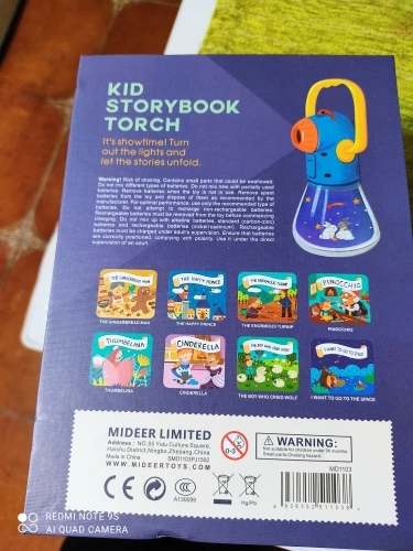 #039;s Toy Storybook Torch Projetor Caleidoscópio Sky Handrail revisão de fotos