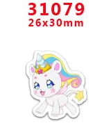 31079 30 шт мультяшный персонаж плоское украшение из смолы PR 30785 - Цвет: 31079