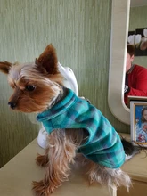 Vest Clothing Costume Pet-Jacket Fleece Doggy Puppy Animal Winter Warm for Soft-Plaid
