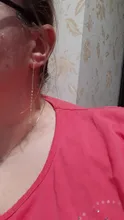 Pendientes de plata de ley 925 con forma de labios para mujer, aretes de oro de 14 quilates, cadena con borla, accesorios de joyería para fiesta en la playa