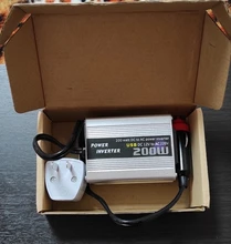 Onever-Conversor e inversor de energía para automóvil, adaptador USB de 200W, 12V de CC a CA, 220V, estilo de coche, potencia máxima de 400W