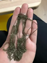 5 metros 1,5, 2,0, 2,5mm Oval cadenas para fabricación de joyería DIY suministros de pulsera de collar de cadena de resultados