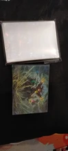 Película de tarjeta parpadeante láser de vidrio de Gema rota, funda holográfica para tarjeta de foto, Idol, Tarot, YGO Ultra, Protector de tarjeta, 100 Uds.