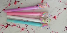4 unids/set Gel Pen con forma de unicornio papelería Kawaii escuela bolígrafo de tinta de Gel escuela proveedores de oficina de papelería bolígrafo regalos de los niños