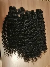 Ídolo de moda Afro Pelo Rizado mechones de pelo sintético extensiones de Color de la naturaleza 6 mechones 16-20 pulgadas 250g rizado mechones