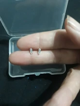 CANNER INS estilo minimalista lindo pequeño Stud pendientes para las mujeres de Plata de Ley 925 Piercing de plata pendientes de la joyería pendientes de botón pendientes 1 par
