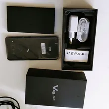 LG-teléfono inteligente V40 ThinQ, móvil Original de 6,4 pulgadas, 6GB RAM, 64GB/128GB ROM, cámara Triple de 16MP, LTE, SIM única, huella dactilar, V40