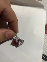 Las señoras de lujo collar caliente collar de 6 colores de clase superior de moda de señora colgante de corazón joyería de cristales para collar niñas joyería de las mujeres