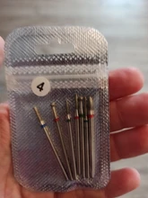 Rotery-fresas para taladro eléctrico, juego de 7pcs de brocas de diamante para limar y cortar cutículas y uñas en manicura y pedicura