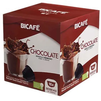 

CHOCOLATE , 16 compatible bicafe capsules Dolce Gusto