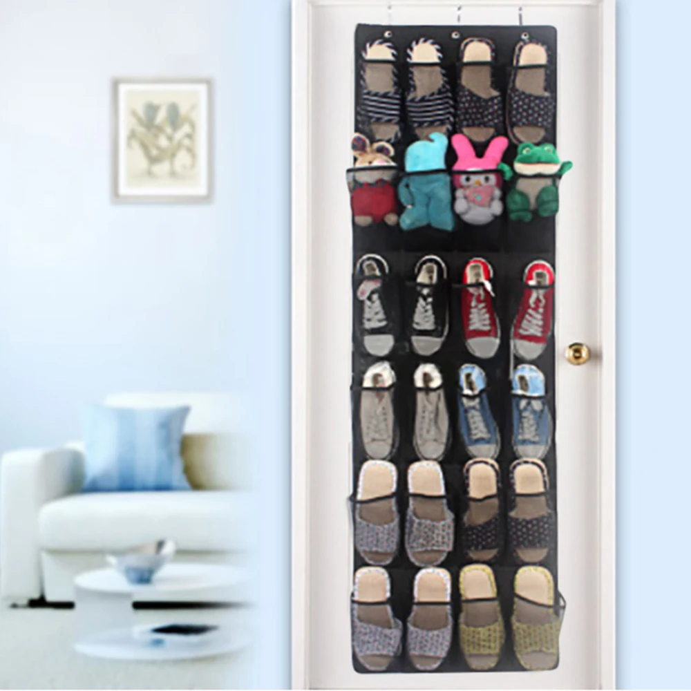 

24 Pocket Hanging Storage Bag Door Holder Shoes Storage Holder Organizing Bag with Hooks Saver Space Home Storage Organizer