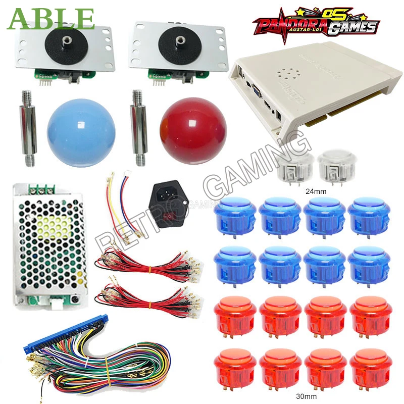 

Arcade Machine Pandora OS 6067 in 1 DIY Kit Jamma Game Box Joystick LED Buttons Copy Sanwa Supply VGA HDMI For Bartop Cabinet