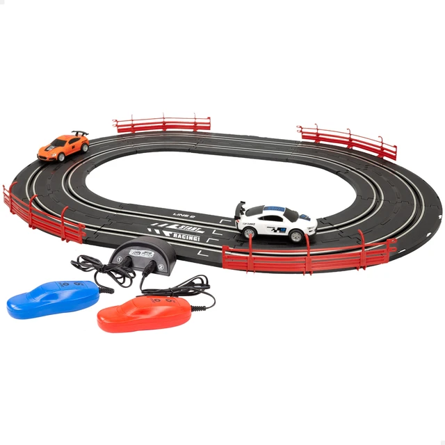 Electric car circuit with 2 Speed & Go cars, racing circuit