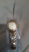 Geneva 2020-Reloj para mujer de lujo, cuarzo con diamantes, pulsera, dorado, cronógrafo femenino