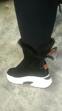 Platform-Boots Ankle-Boot-Botas Lace-Up Black Female Winter Casual-Shoes Mujer No Fur