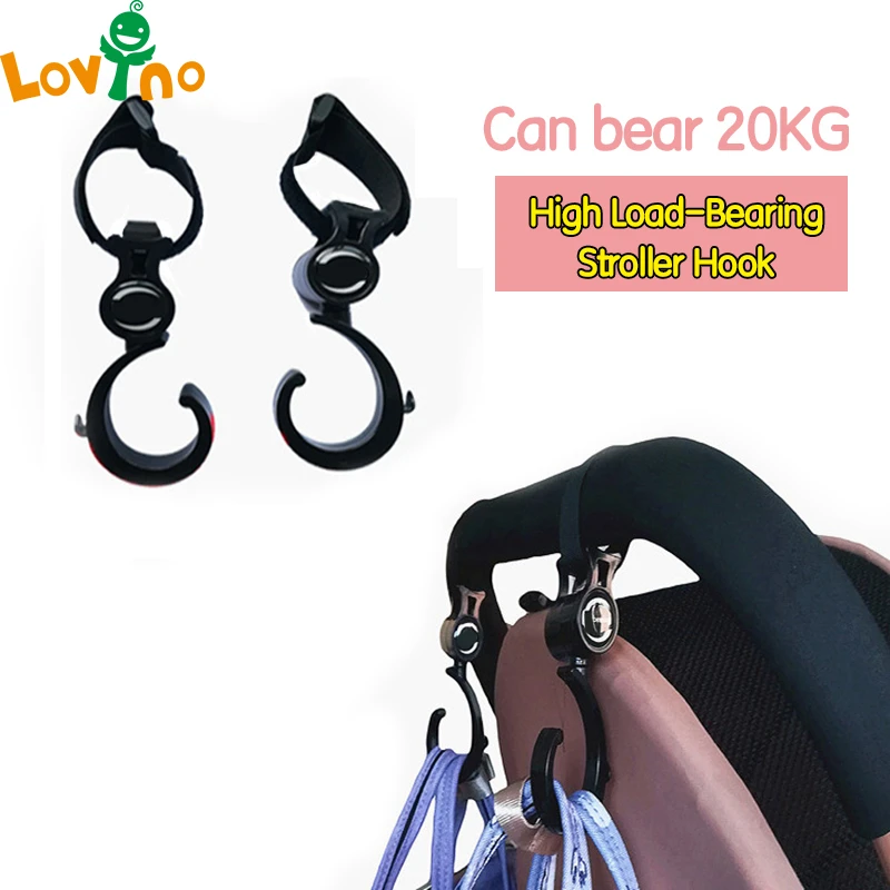 1/2pcs Baby Hanger Baby Bag Stroller Hooks Pram Rotate 360 Degree Baby Car Seat Accessories Stroller Organizer Bebes Accesorios baby stroller accessories set