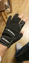 SeaKnight-guantes de pesca deportivos SK03, 1 par/lote, 3 guantes de cuero transpirable de medio dedo, equipo de pesca de neopreno y PU