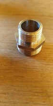 1/8 1/4 3/8 1/2 3/4 1 BSP Male Brass Pipe Equal Reducing Hex Nipple Fitting Adapters